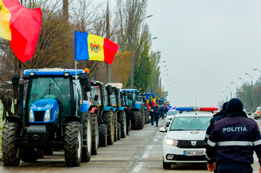 В Молдавии начались массовые акции протеста фермеров