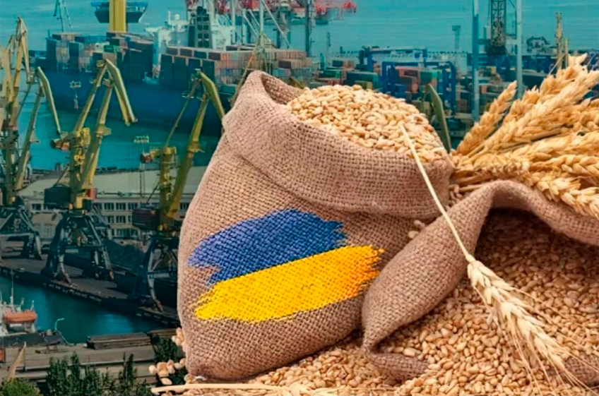 Экспорт зерна из Украины значительно ниже прошлогоднего