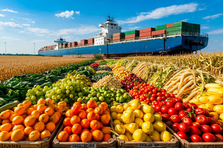 Экспорт продукции АПК из России в первом полугодии снизился на 14,6%