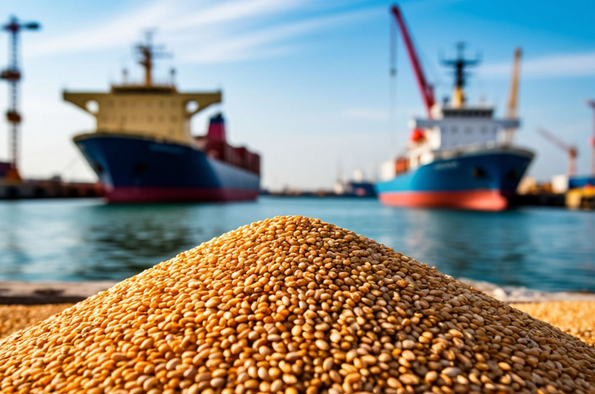 Экспорт российской пшеницы в декабре близок к рекордному