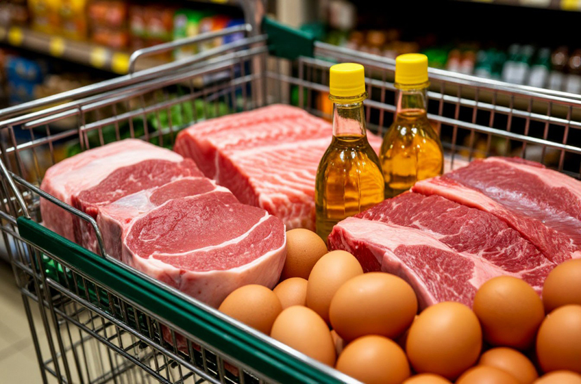 Цены на продукты питания в России в марте выросли на 0,3%