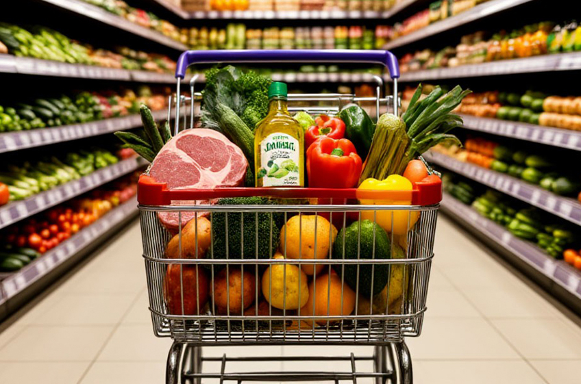 Цены на продукты питания в России в январе выросли на 1,8%