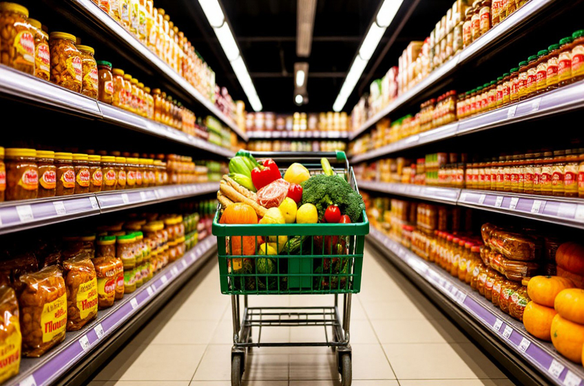 Росстат: рост цен на продукты питания в России в феврале замедлился до 0,8%