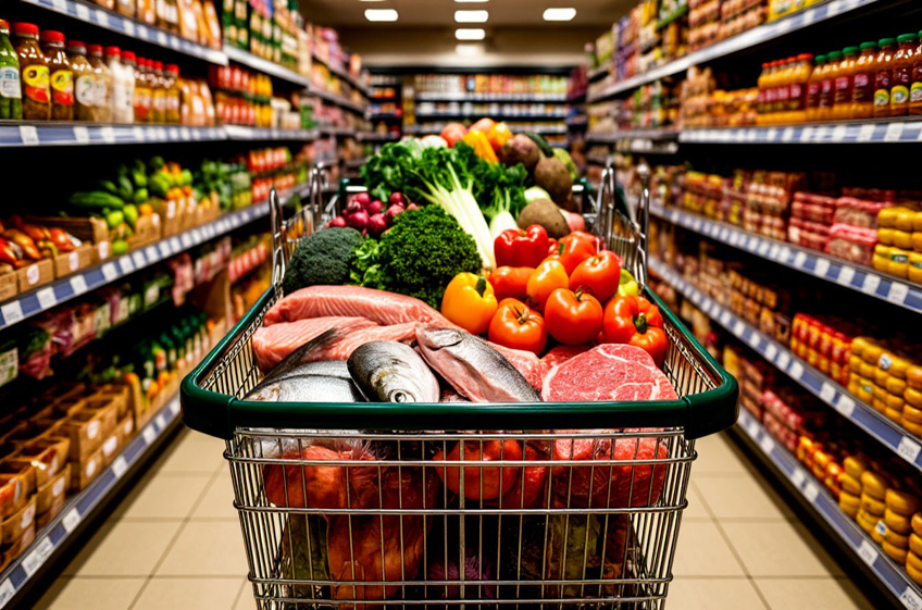 Минимальная месячная продуктовая корзина в России в феврале подорожала на 1,3%